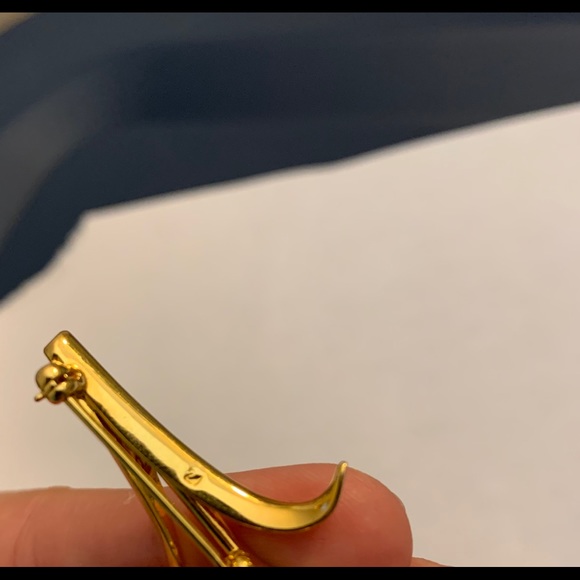 Swarovski crystal rose stamped brooch - Picture 2 of 4